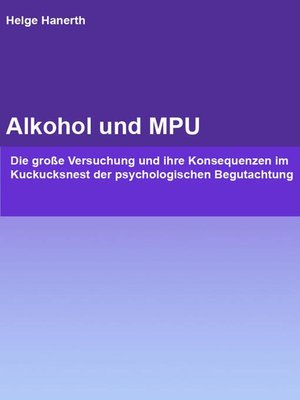 cover image of Alkohol und MPU